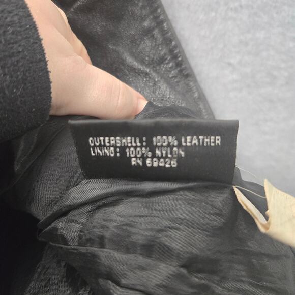 Wilsons Leather Black Button Down Vest Size Large - Picture 8 of 12